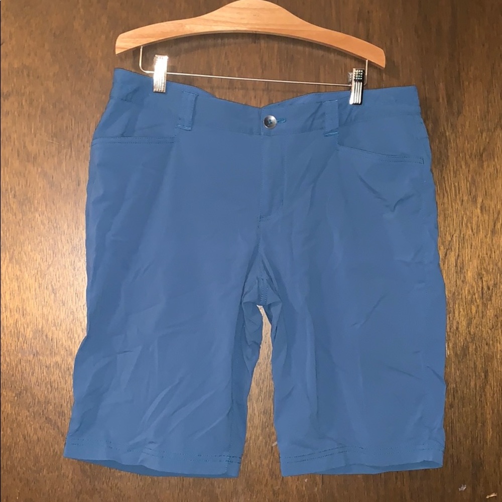 Teal Nylon Bike Shorts